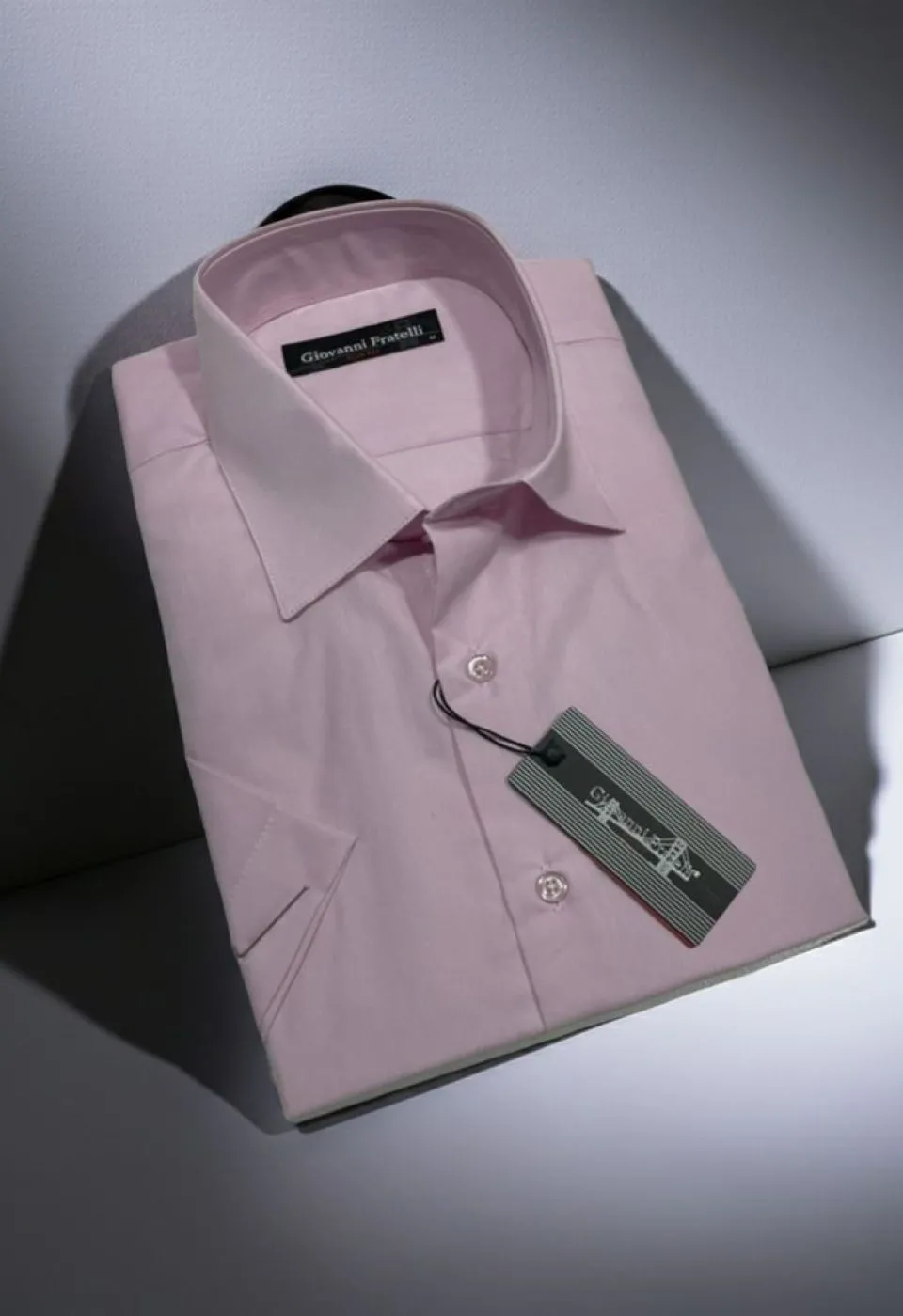 Slim Fit Kısa Kol Düz Renk Erkek Gömlek 3GMK320408040