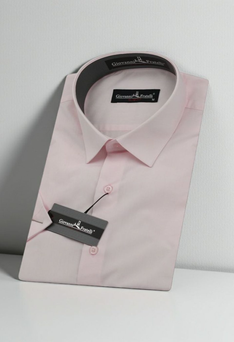 0408 CR K 051 Slim Fit Kısa Kol Düz Renk Erkek Gömlek 3GMK320408051 - Giovanni Fratelli