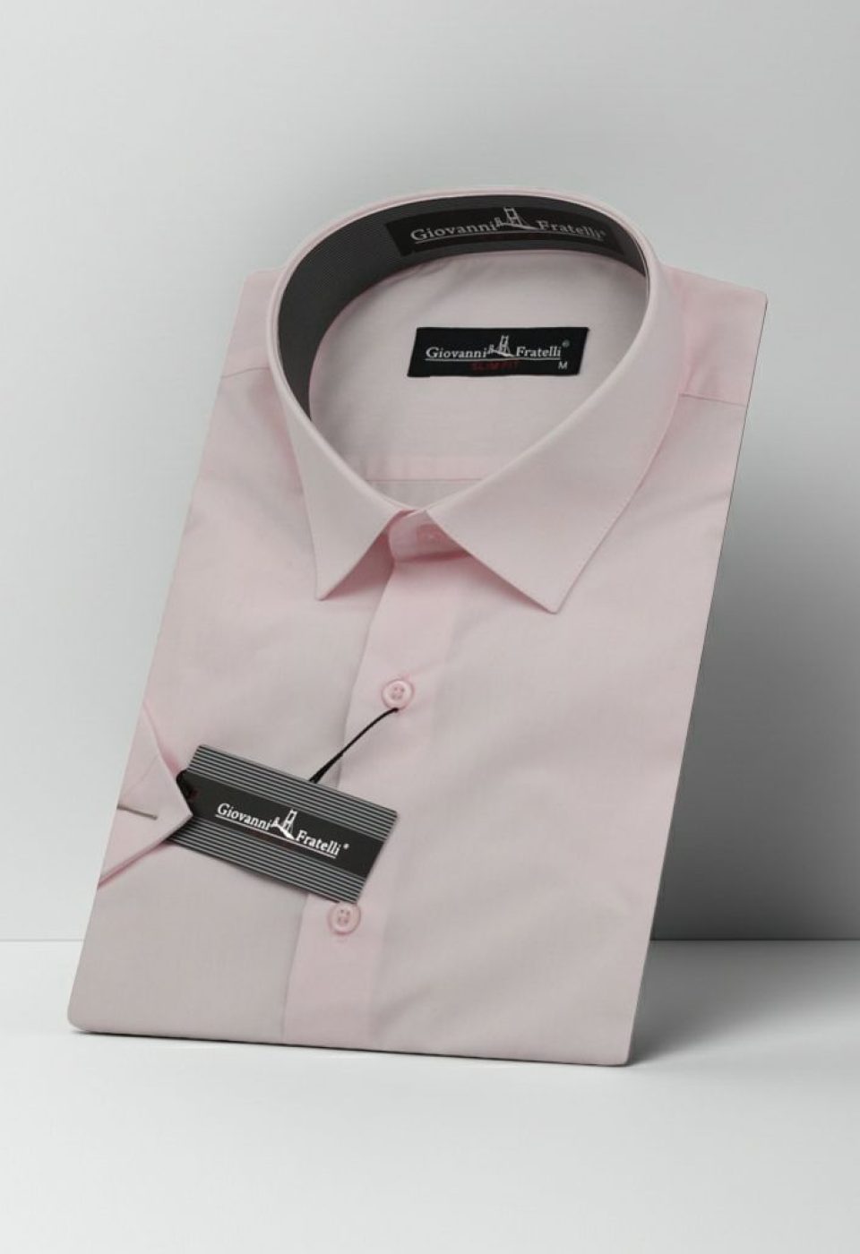 0408 CR K 051 Slim Fit Kısa Kol Düz Renk Erkek Gömlek 3GMK320408051 - Giovanni Fratelli