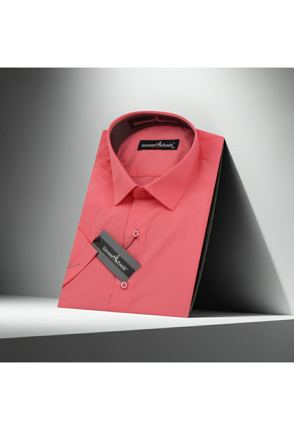 0408 CR K 052 Slim Fit Kısa Kol Düz Renk Erkek Gömlek 3GMK320408052 - Giovanni Fratelli