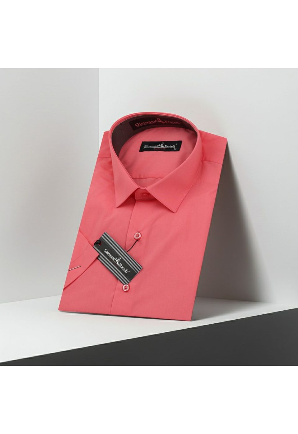 0408 CR K 052 Slim Fit Kısa Kol Düz Renk Erkek Gömlek 3GMK320408052 - Giovanni Fratelli