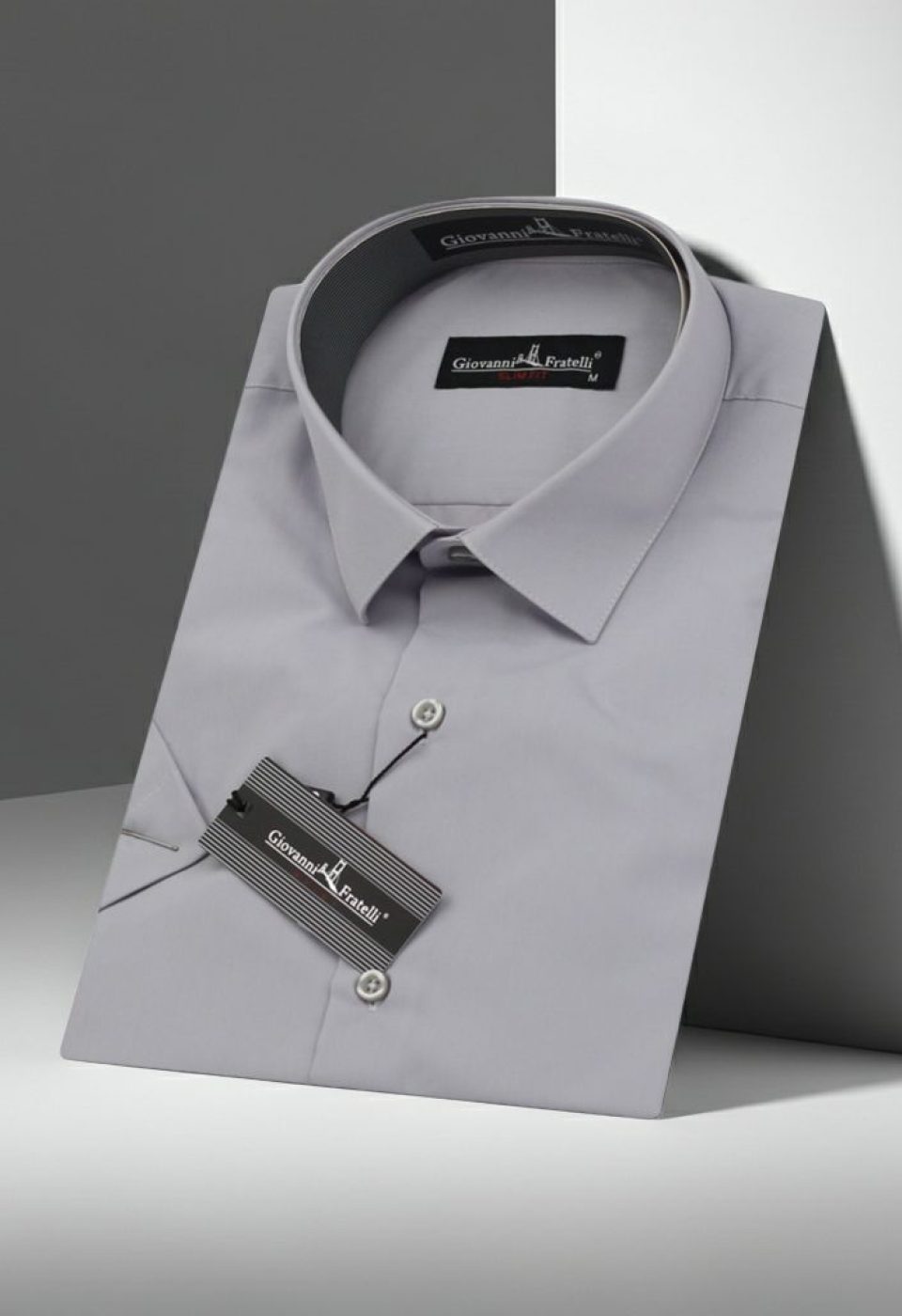 Slim Fit Kısa Kol Düz Renk Erkek Gömlek 3GMK320408055 - Giovanni Fratelli