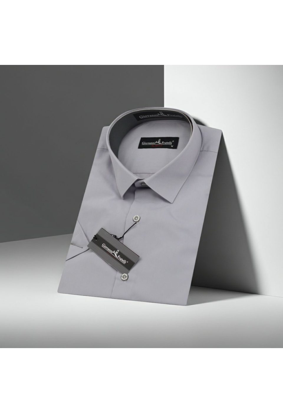 Slim Fit Kısa Kol Düz Renk Erkek Gömlek 3GMK320408055 - Giovanni Fratelli