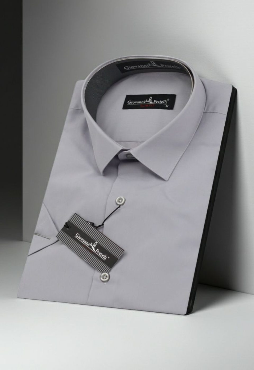 Slim Fit Kısa Kol Düz Renk Erkek Gömlek 3GMK320408055 - Giovanni Fratelli