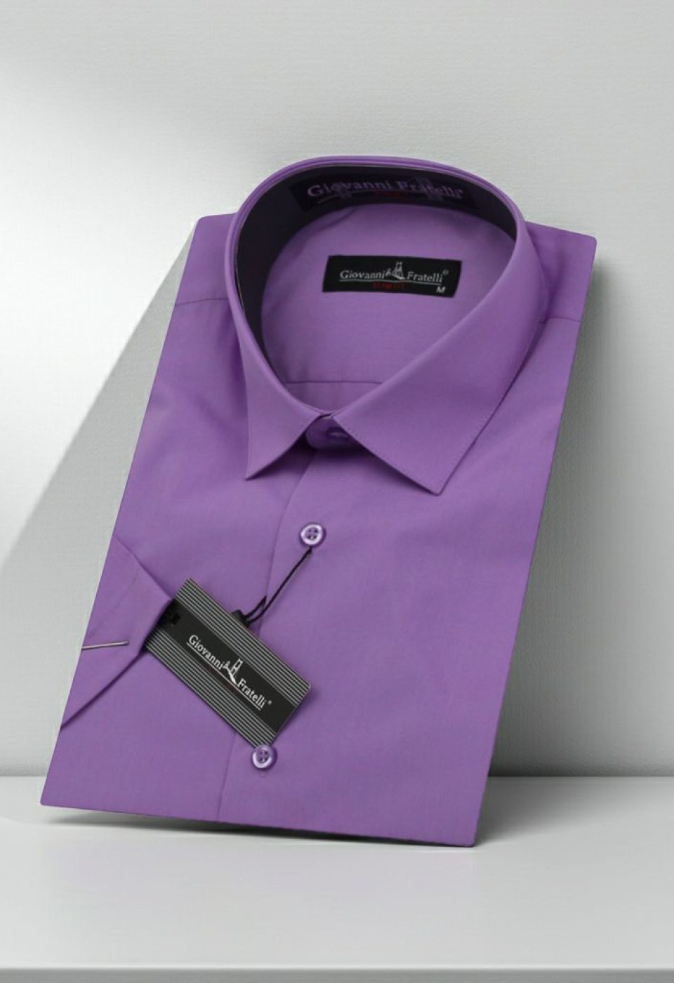 Slim Fit Kısa Kol Düz Renk Erkek Gömlek 3GMK320408059 - Giovanni Fratelli