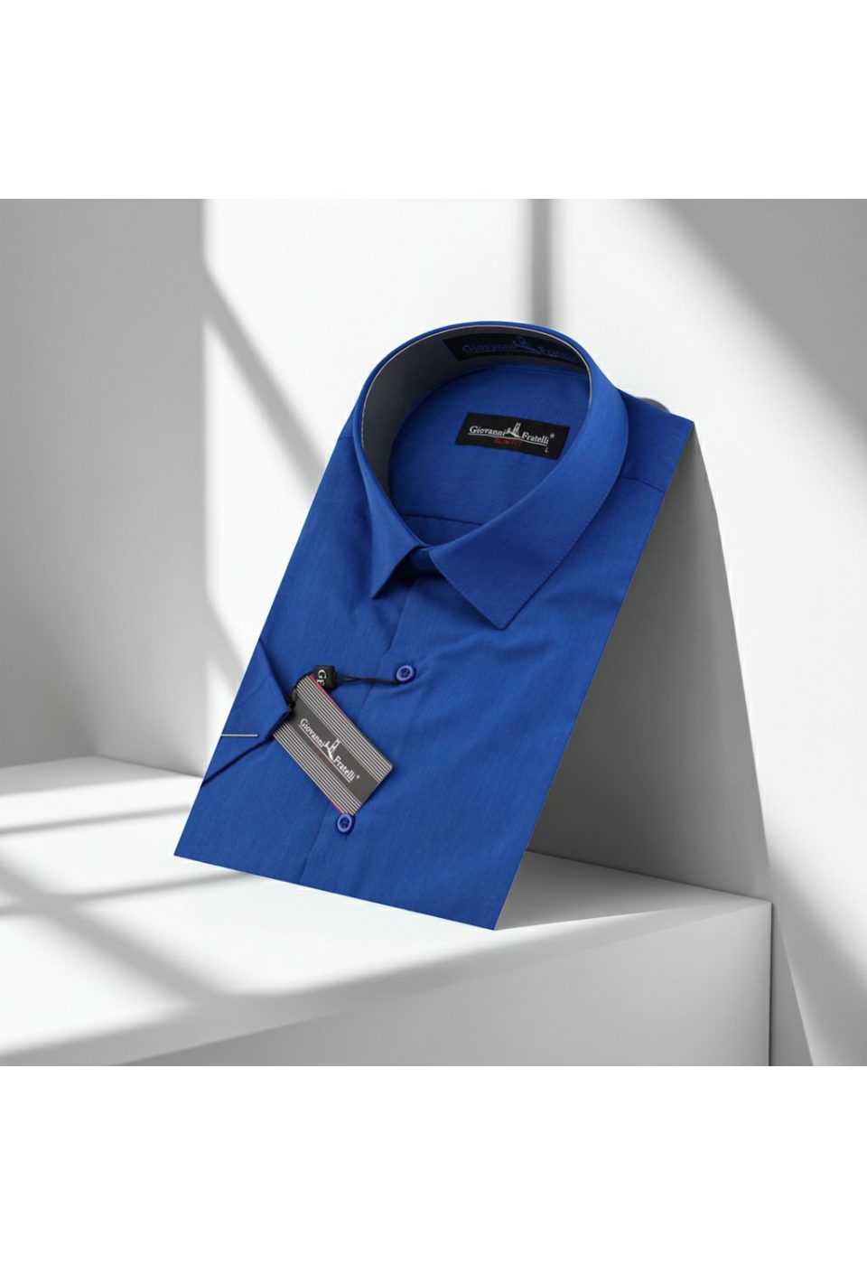 0408 CR K 062 Slim Fit Kısa Kol Düz Renk Erkek Gömlek 3GMK320408062 - Giovanni Fratelli