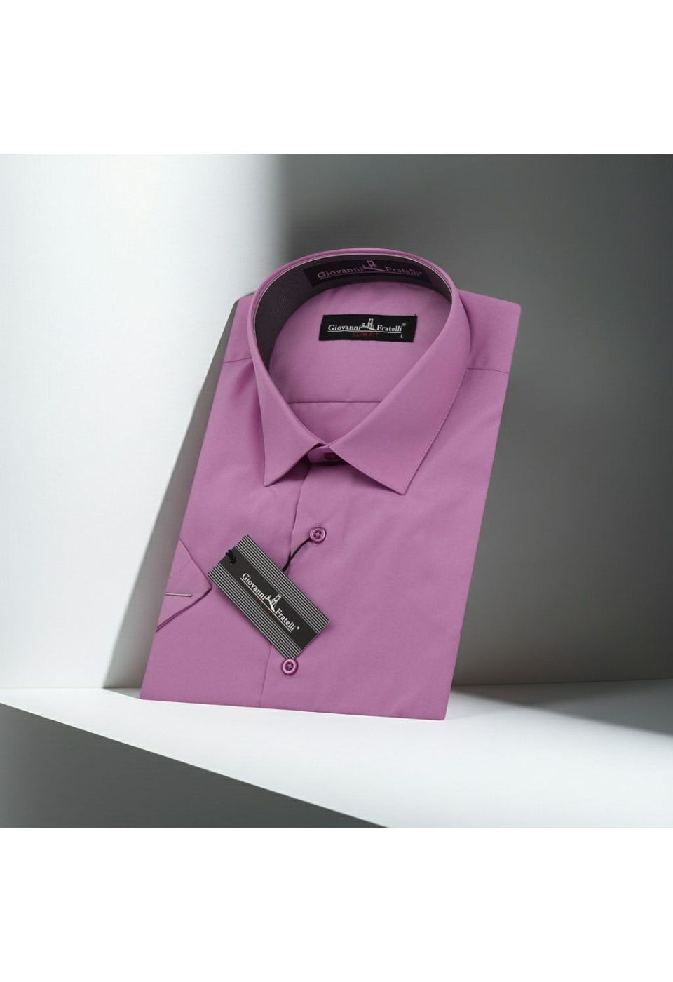 0408 CR K 063 Slim Fit Kısa Kol Düz Renk Erkek Gömlek 3GMK320408063 - Giovanni Fratelli
