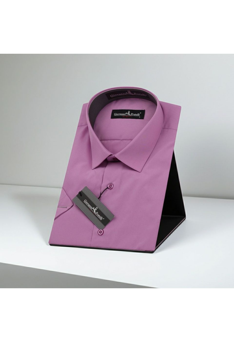 0408 CR K 063 Slim Fit Kısa Kol Düz Renk Erkek Gömlek 3GMK320408063 - Giovanni Fratelli