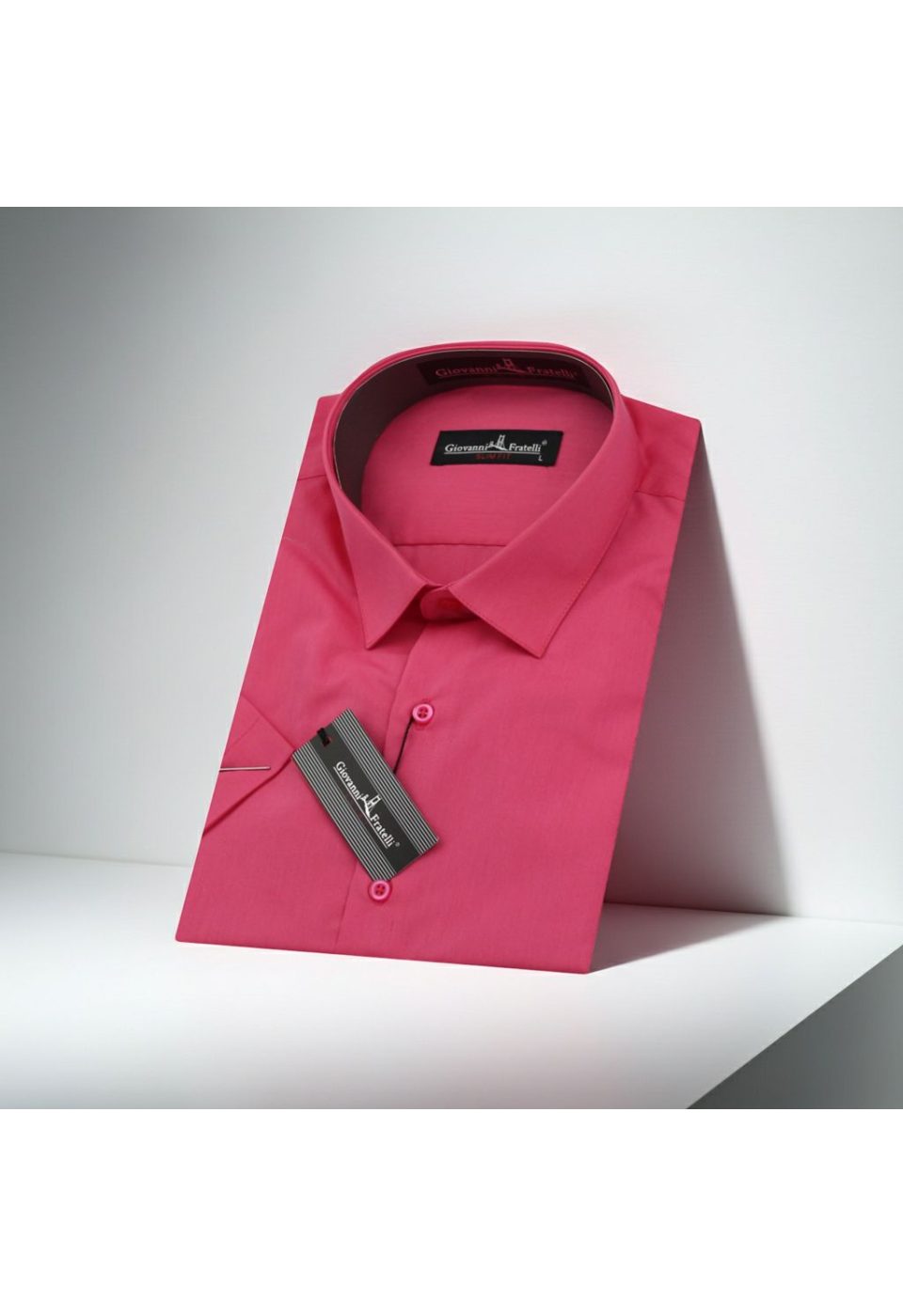 0408 CR K 064 Slim Fit Kısa Kol Düz Renk Erkek Gömlek 3GMK320408064 - Giovanni Fratelli