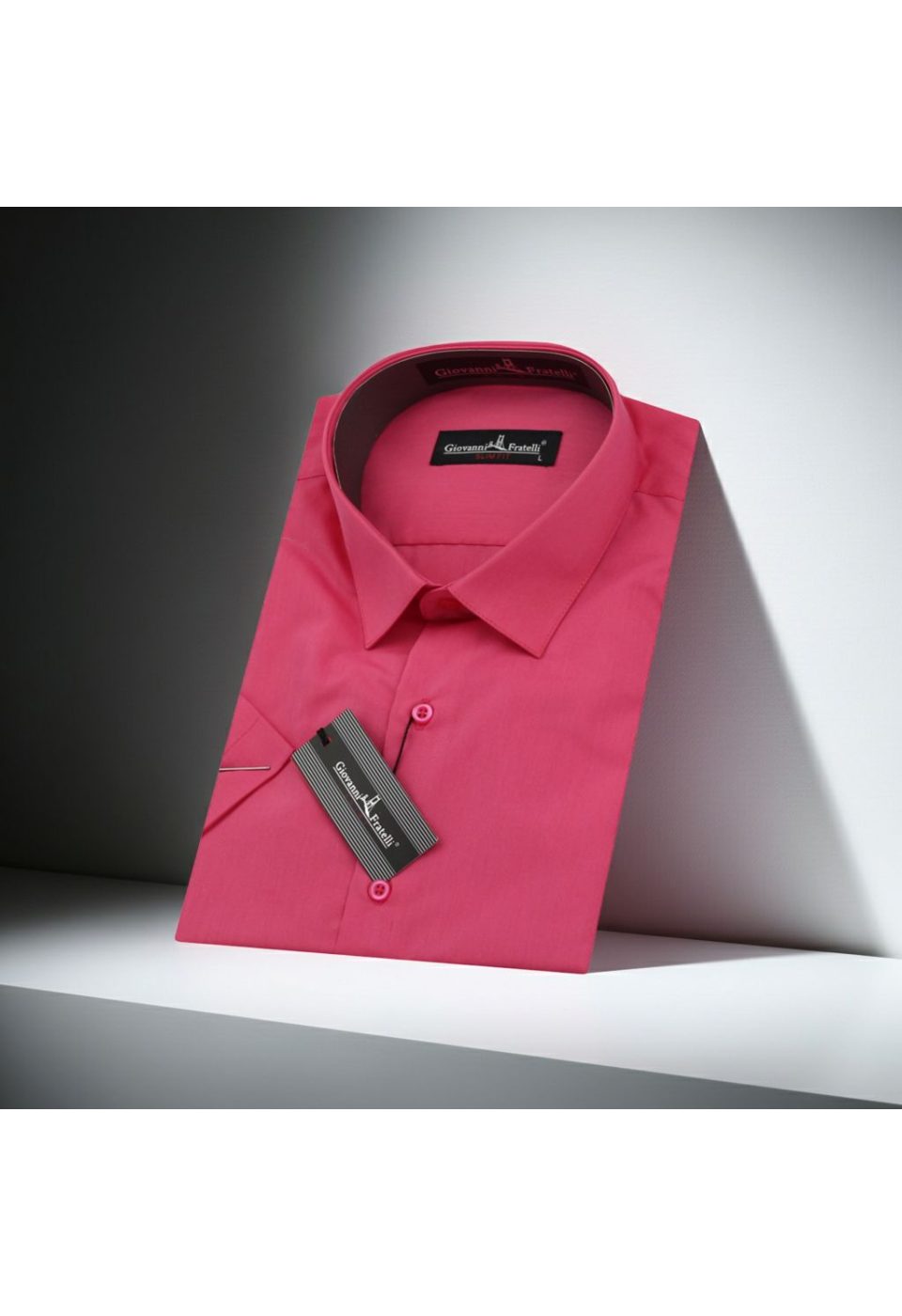0408 CR K 064 Slim Fit Kısa Kol Düz Renk Erkek Gömlek 3GMK320408064 - Giovanni Fratelli