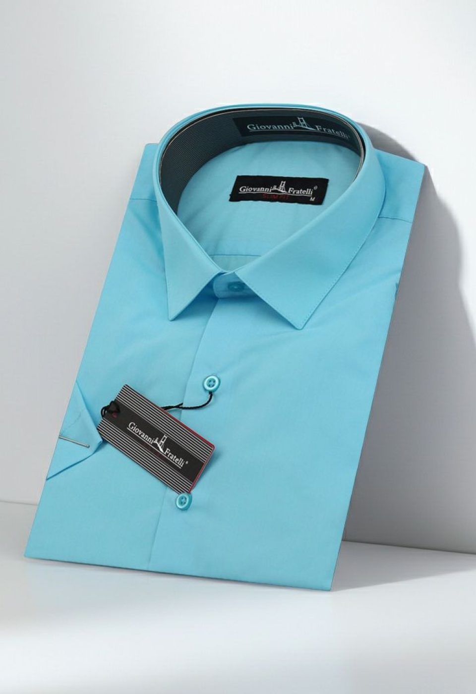 Slim Fit Kısa Kol Düz Renk Erkek Gömlek 3GMK320408065 - Giovanni Fratelli