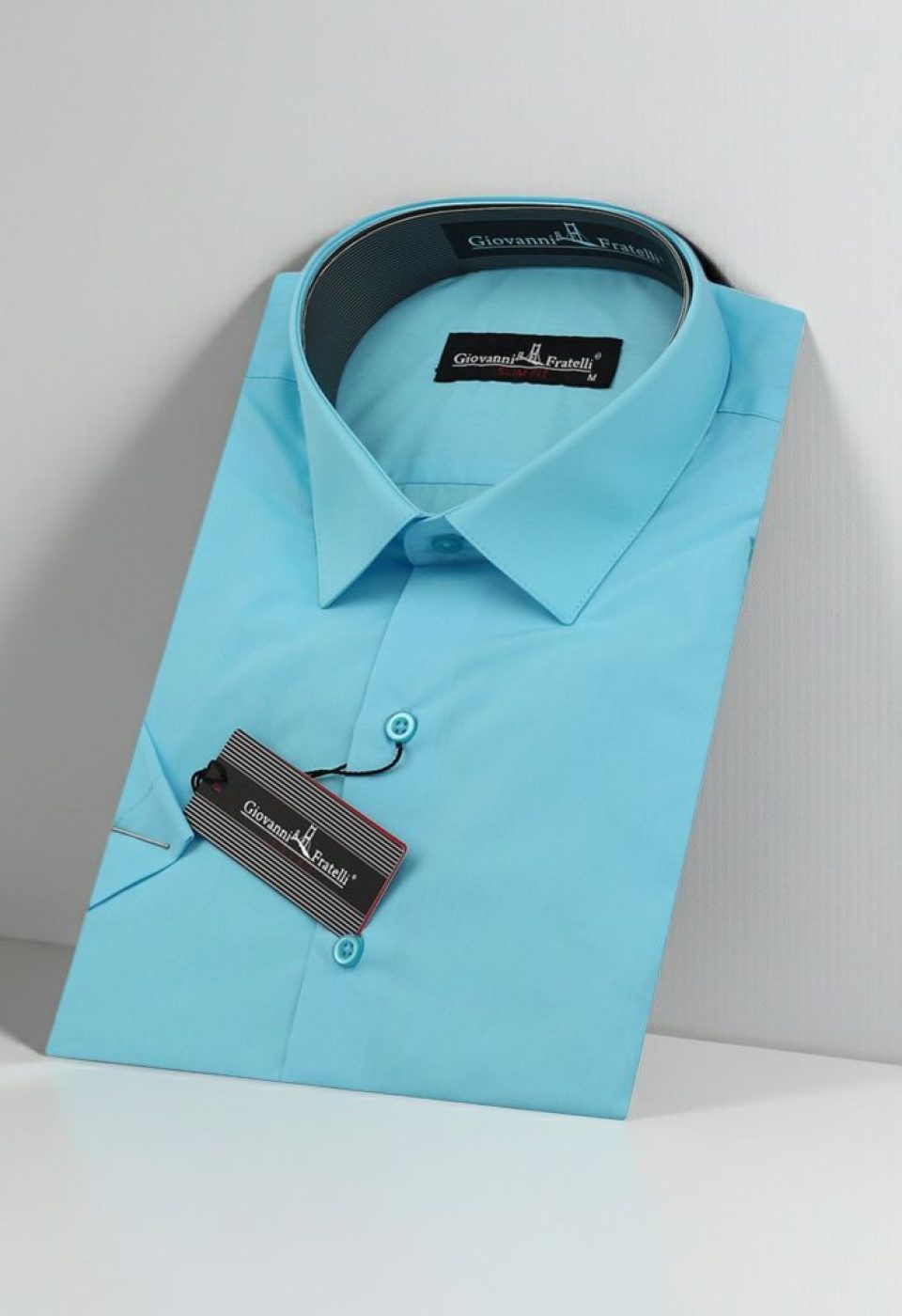 Slim Fit Kısa Kol Düz Renk Erkek Gömlek 3GMK320408065 - Giovanni Fratelli