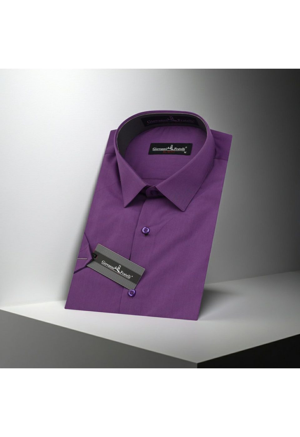 0408 CR K 066 Slim Fit Kısa Kol Düz Renk Erkek Gömlek 3GMK320408066 - Giovanni Fratelli