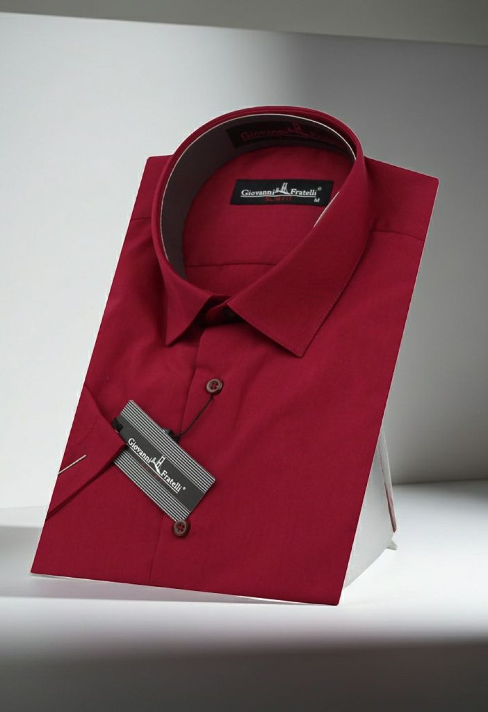 0408 CR K 068 Slim Fit Kısa Kol Düz Renk Erkek Gömlek 3GMK320408068 - Giovanni Fratelli