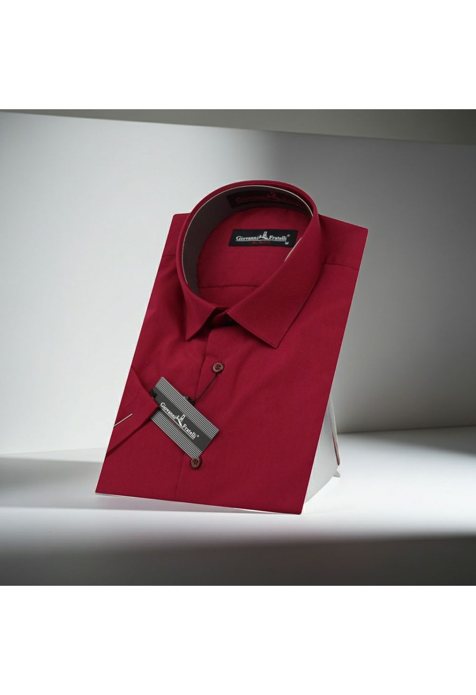 0408 CR K 068 Slim Fit Kısa Kol Düz Renk Erkek Gömlek 3GMK320408068 - Giovanni Fratelli
