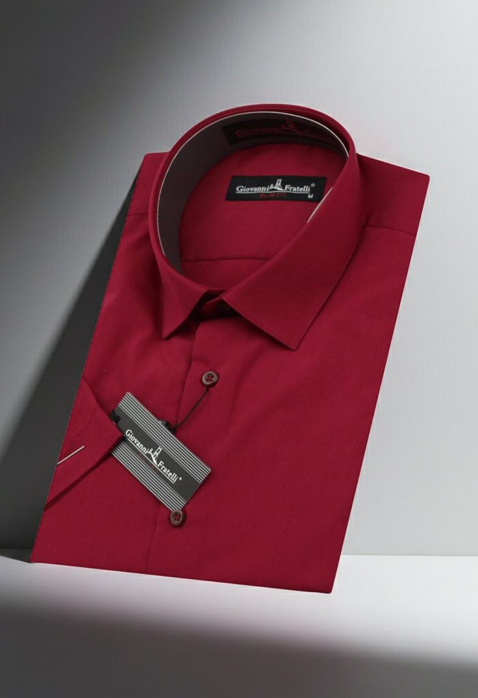 0408 CR K 068 Slim Fit Kısa Kol Düz Renk Erkek Gömlek 3GMK320408068 - Giovanni Fratelli