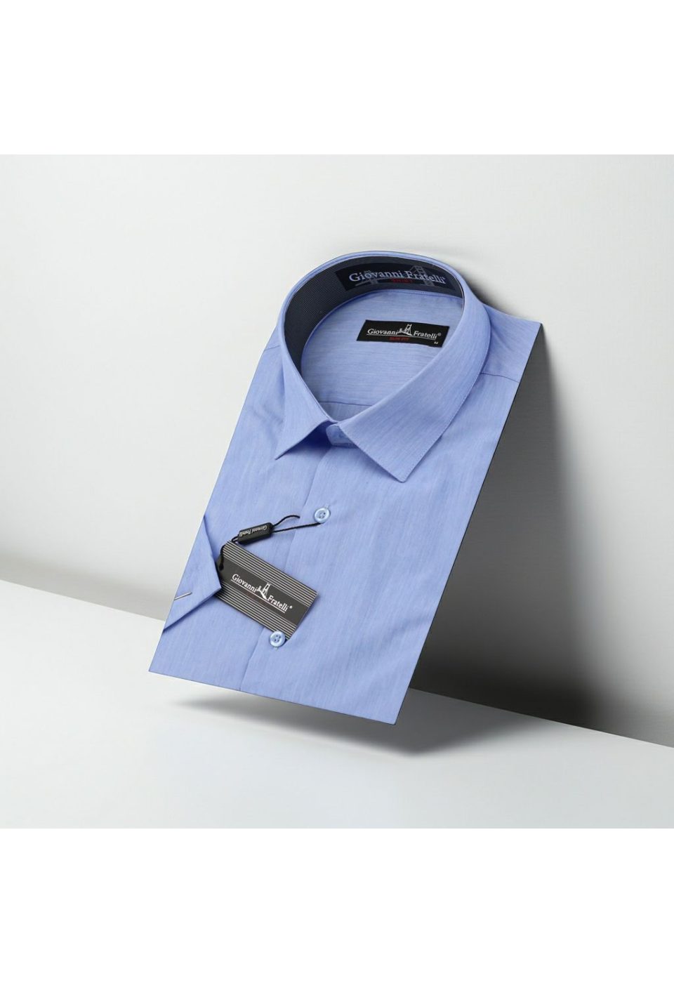 Slim Fit Kısa Kol Düz Renk Erkek Gömlek 3GMK320408070 - Giovanni Fratelli