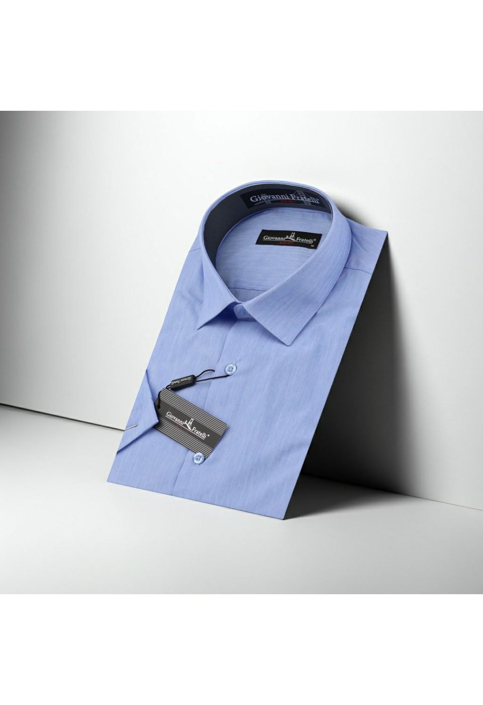 Slim Fit Kısa Kol Düz Renk Erkek Gömlek 3GMK320408070 - Giovanni Fratelli