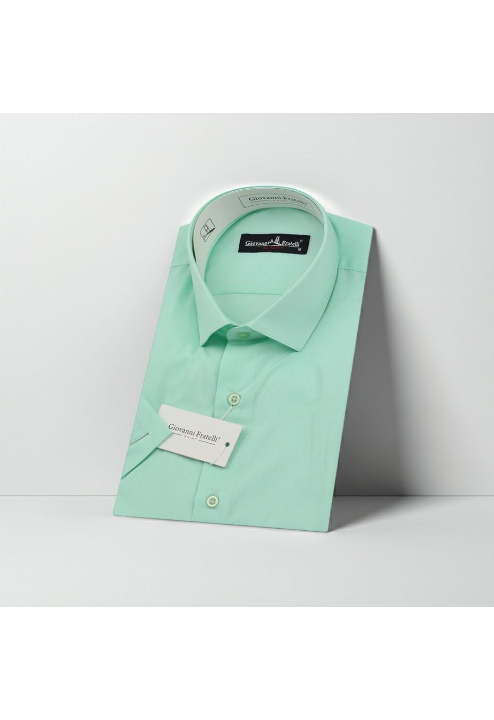 0408 CR K 075 Slim Fit Kısa Kol Düz Renk Erkek Gömlek 3GMK320408075 - Giovanni Fratelli