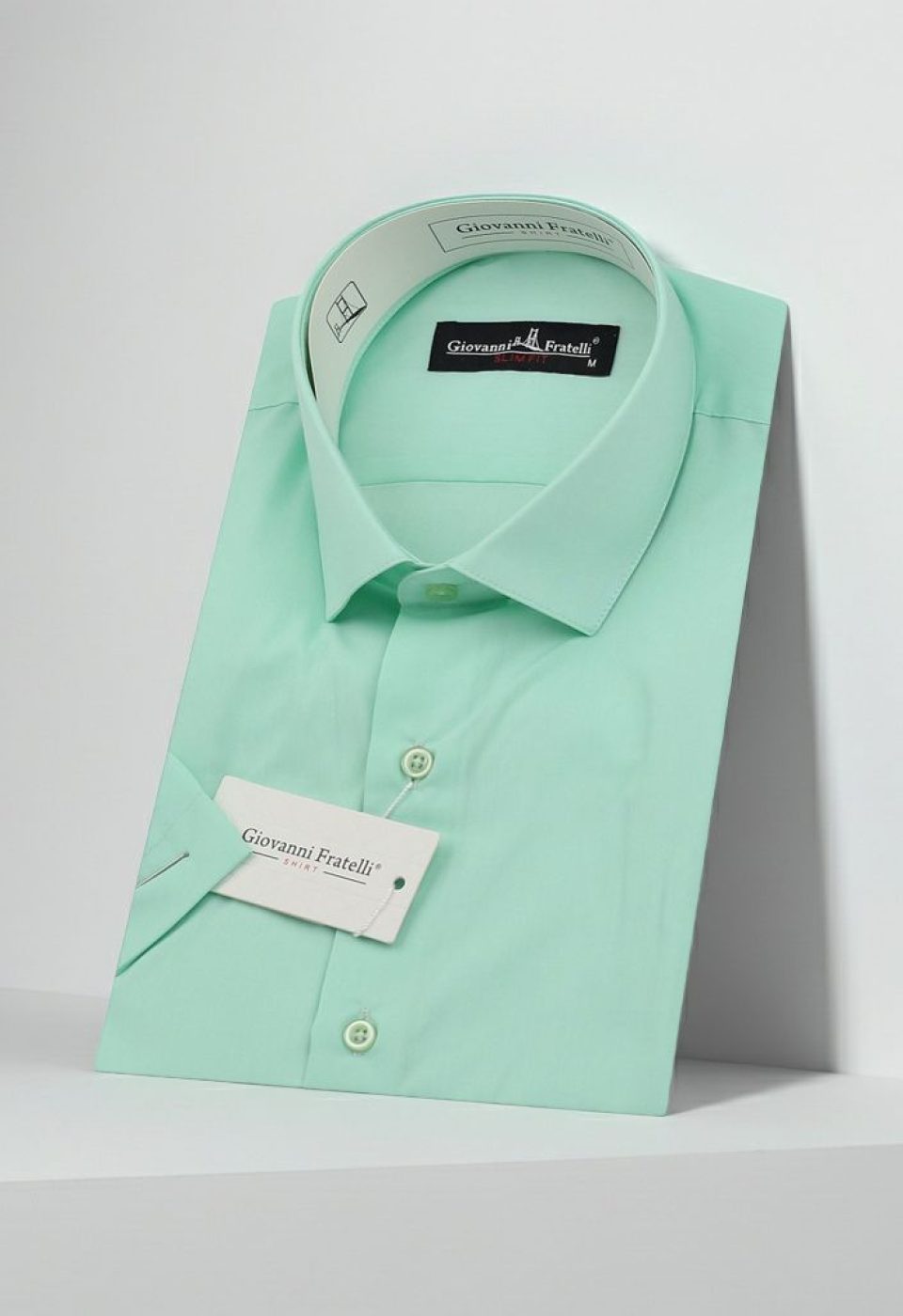 0408 CR K 075 Slim Fit Kısa Kol Düz Renk Erkek Gömlek 3GMK320408075 - Giovanni Fratelli