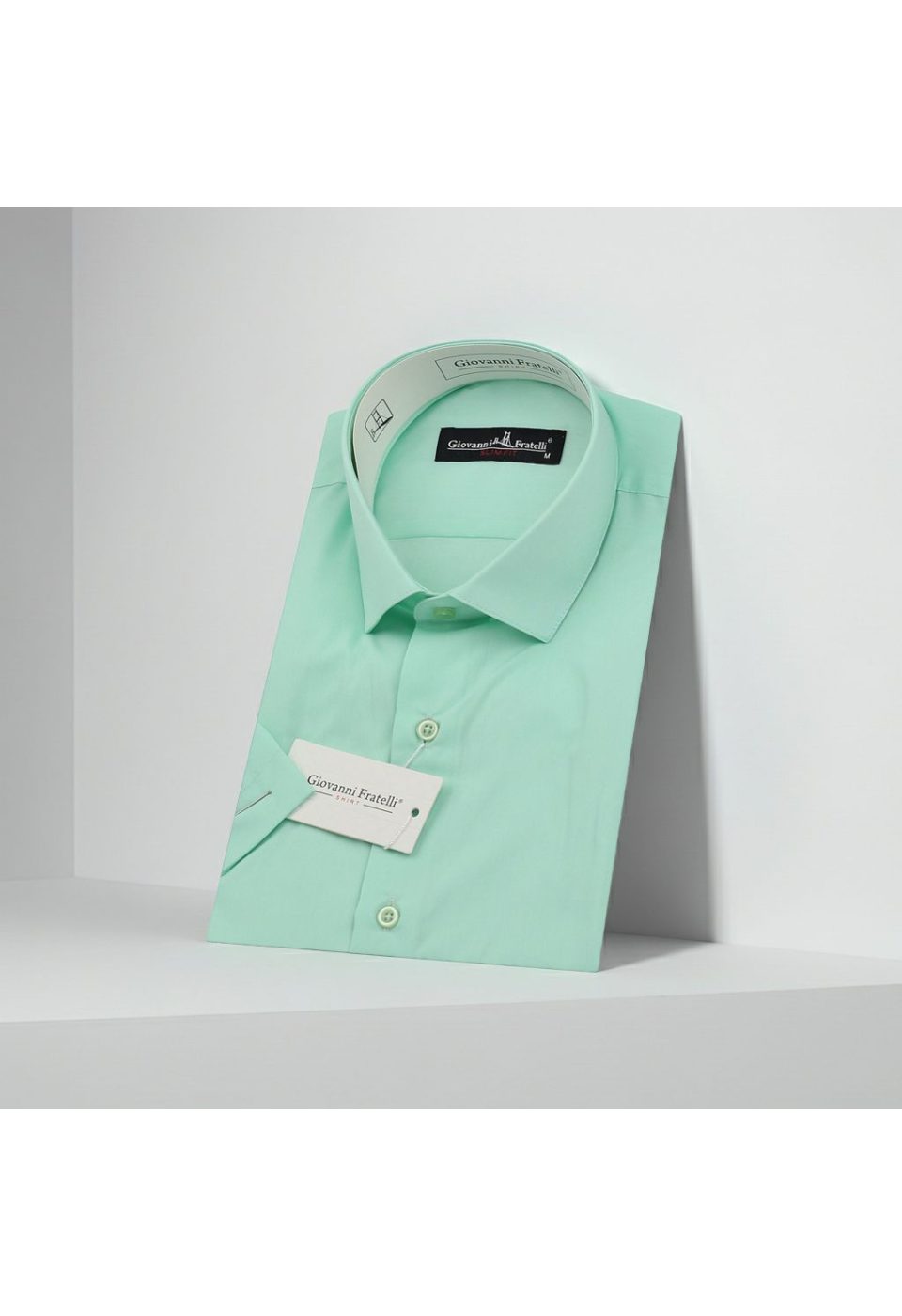 0408 CR K 075 Slim Fit Kısa Kol Düz Renk Erkek Gömlek 3GMK320408075 - Giovanni Fratelli