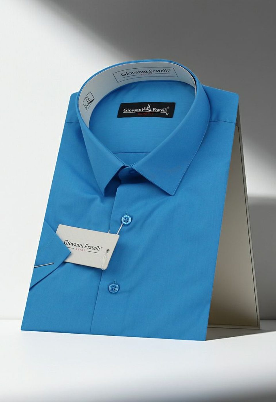 Slim Fit Kısa Kol Düz Renk Erkek Gömlek 3GMK320408A01 - Giovanni Fratelli