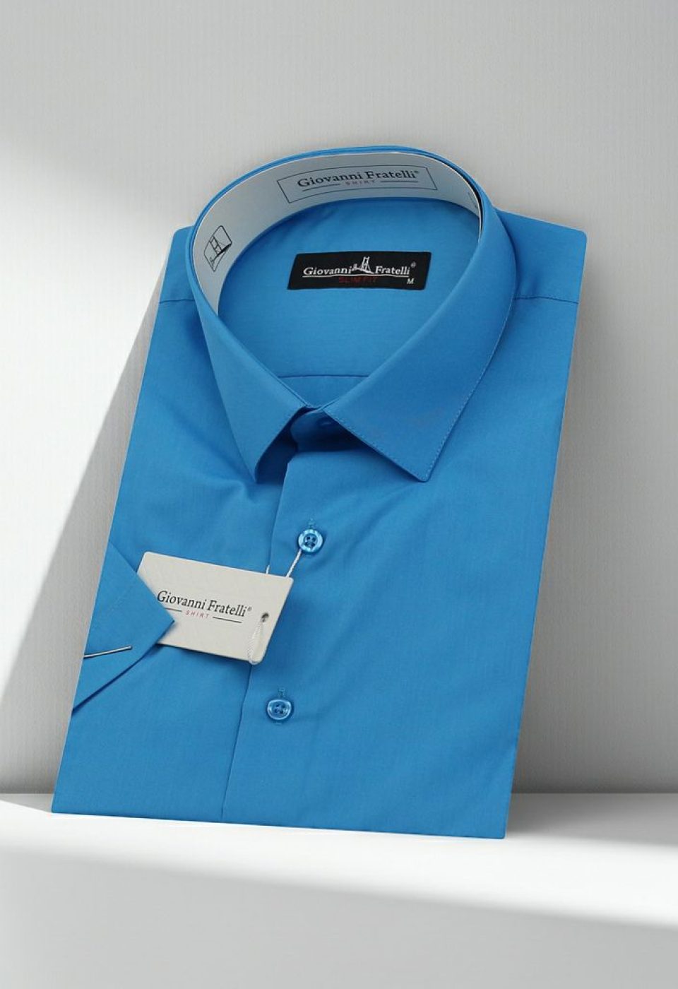 Slim Fit Kısa Kol Düz Renk Erkek Gömlek 3GMK320408A01 - Giovanni Fratelli