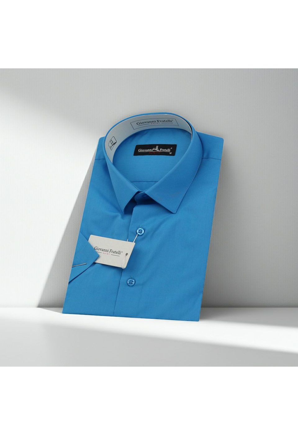 Slim Fit Kısa Kol Düz Renk Erkek Gömlek 3GMK320408A01 - Giovanni Fratelli
