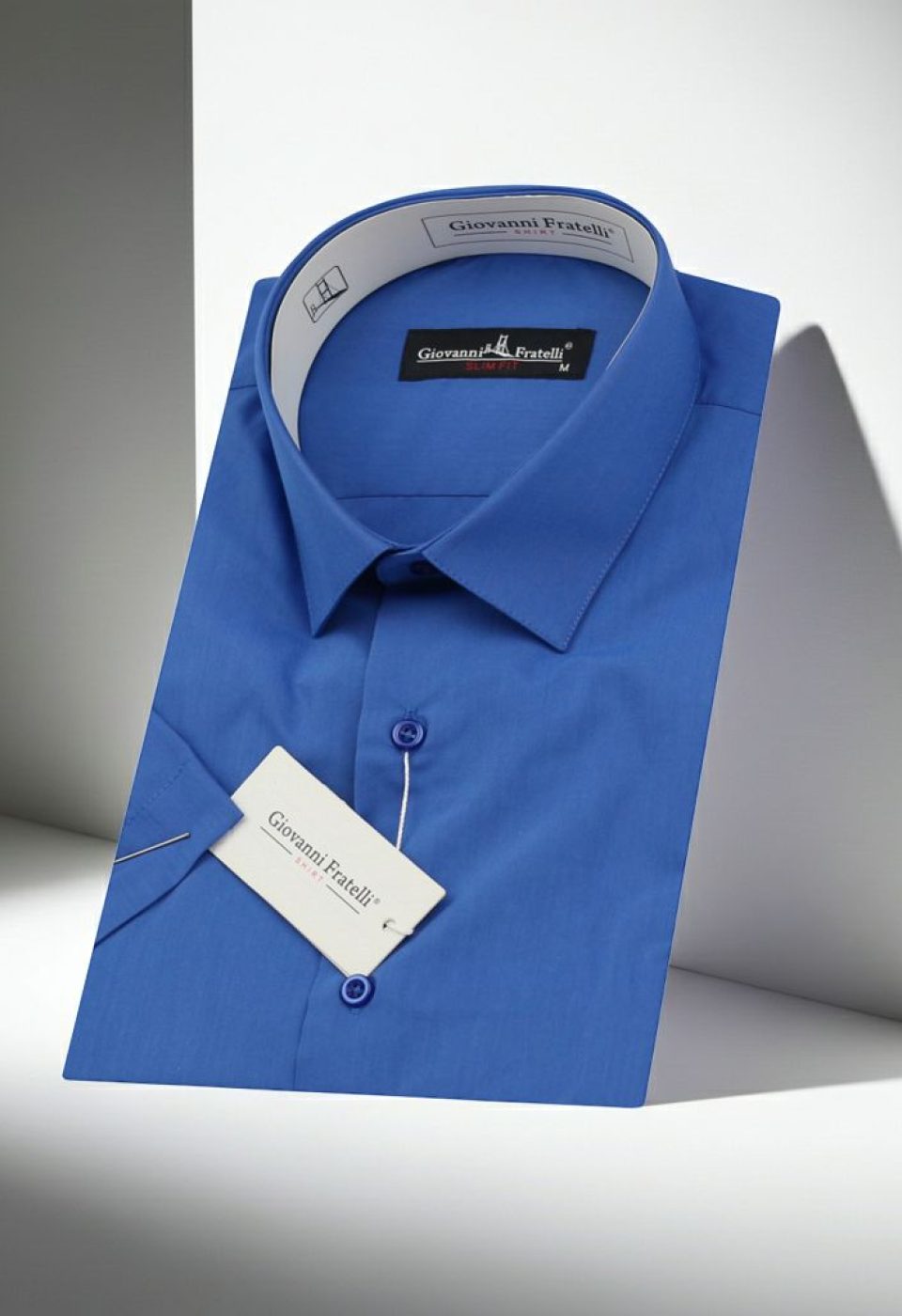 Slim Fit Kısa Kol Düz Renk Erkek Gömlek 3GMK320408A02 - Giovanni Fratelli