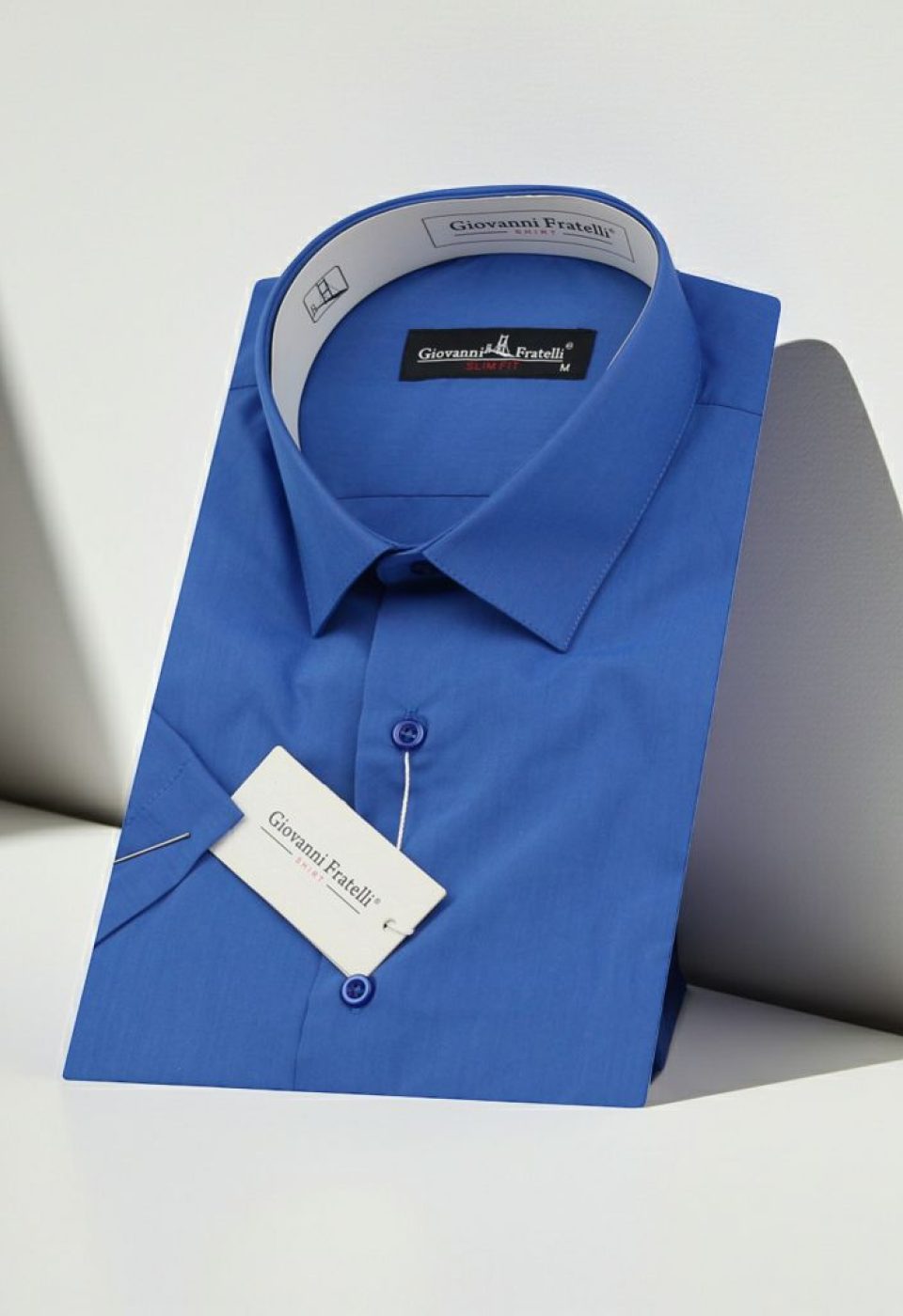 Slim Fit Kısa Kol Düz Renk Erkek Gömlek 3GMK320408A02 - Giovanni Fratelli