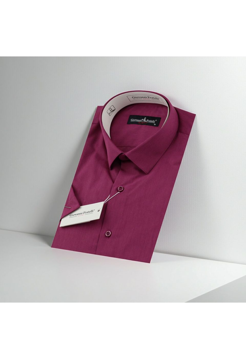 Slim Fit Kısa Kol Düz Renk Erkek Gömlek 3GMK320408A03 - Giovanni Fratelli
