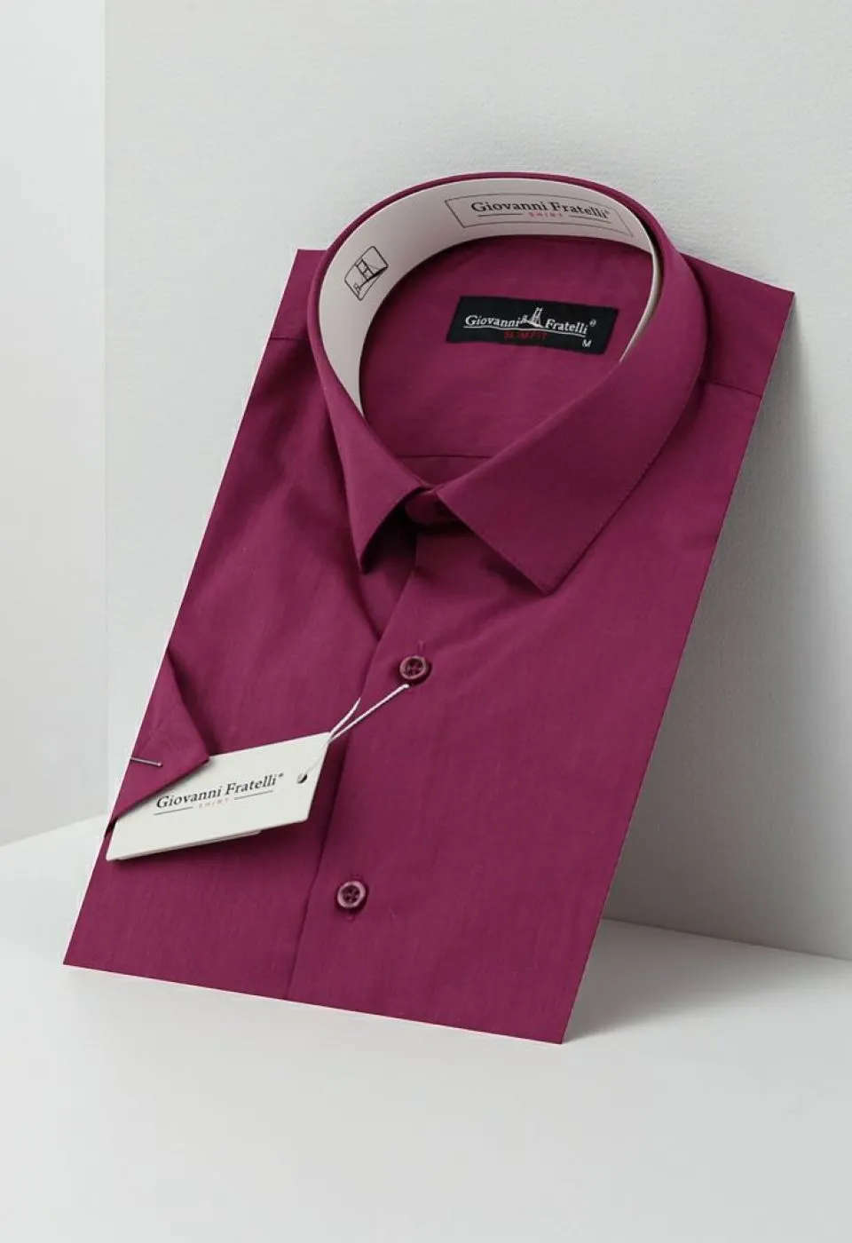 Slim Fit Kısa Kol Düz Renk Erkek Gömlek 3GMK320408A03