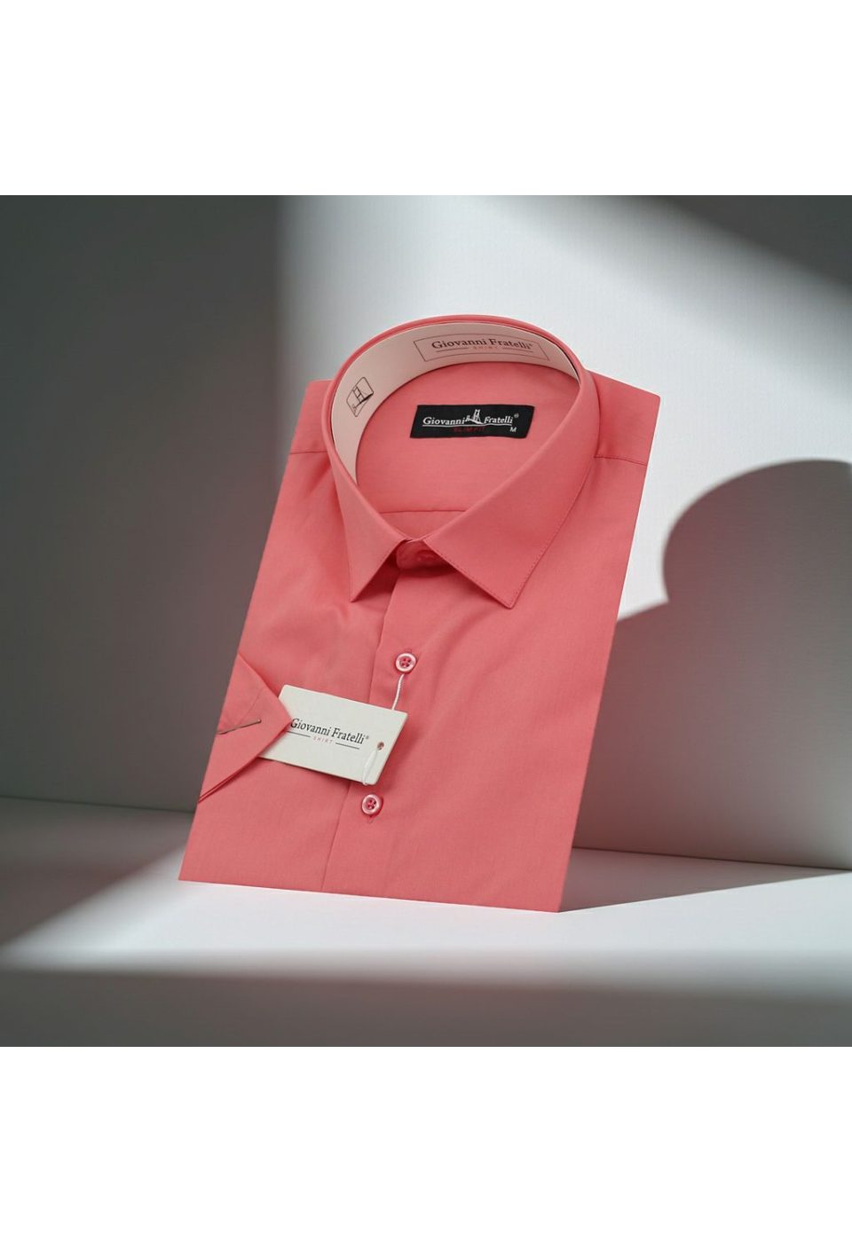 0408 CR K A04 Slim Fit Kısa Kol Düz Renk Erkek Gömlek 3GMK320408A04 - Giovanni Fratelli