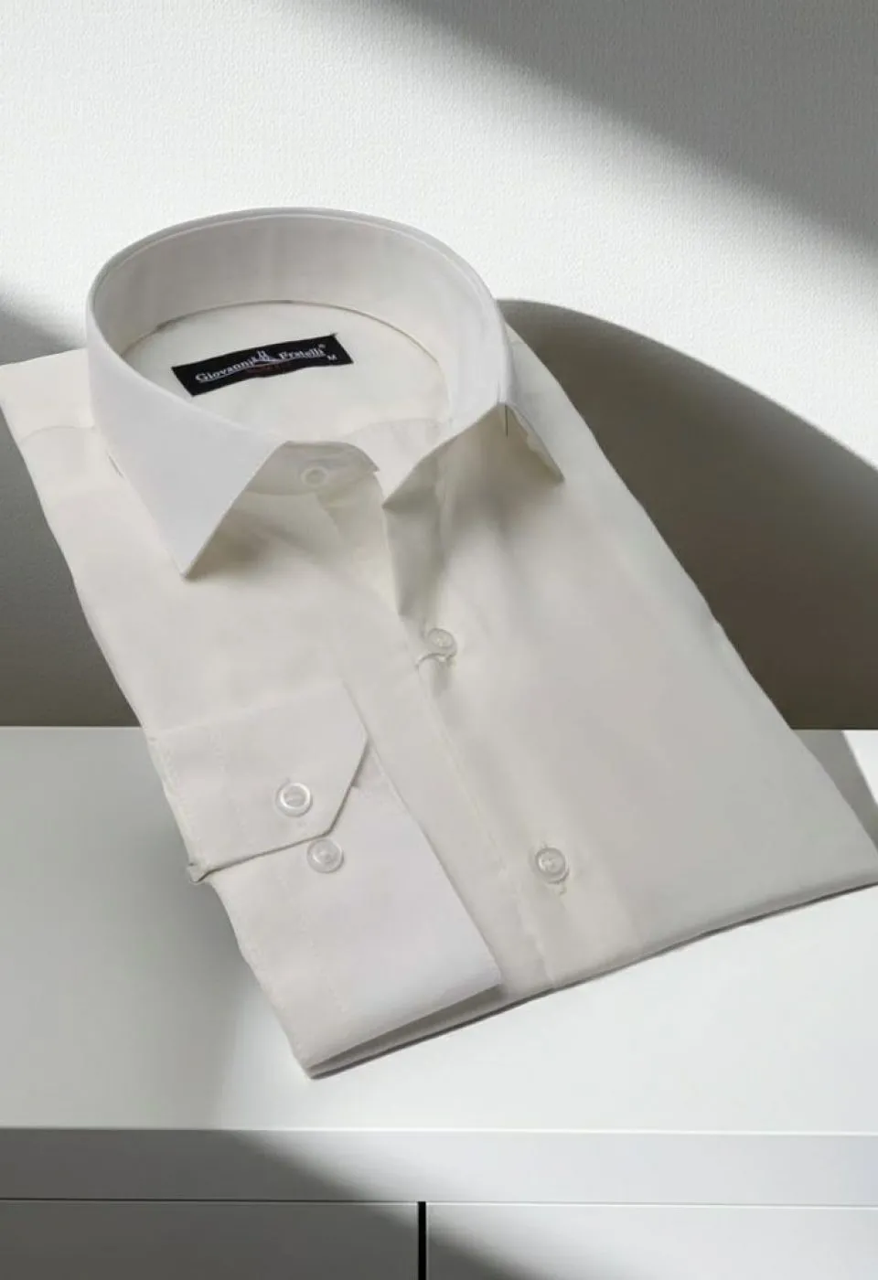 Slim Fit Uzun Kol Düz Renk Erkek Gömlek 3GMK310408SAM - Giovanni Fratelli