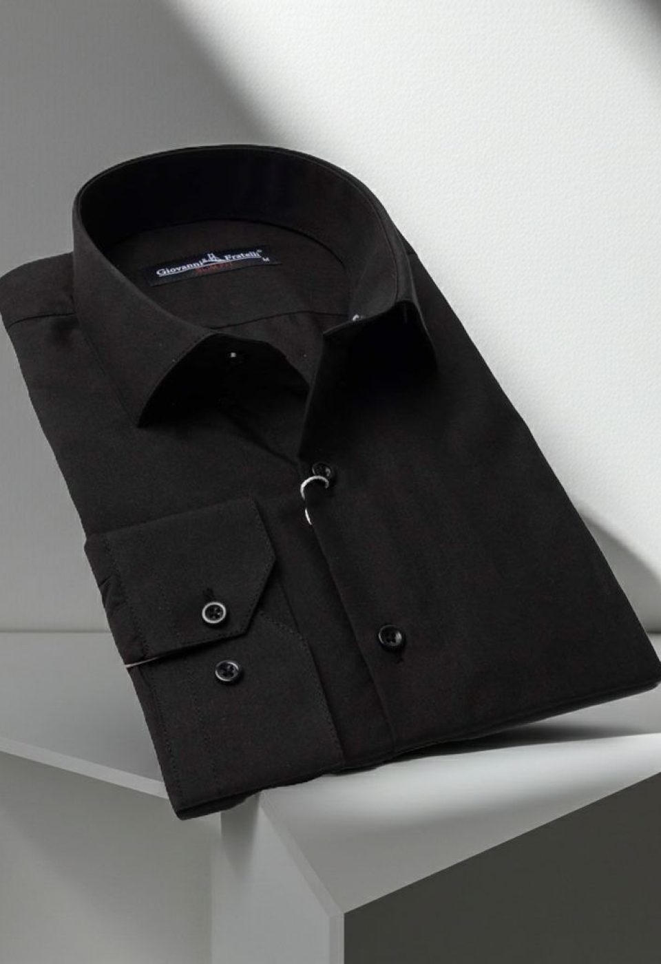0408 CR SYH Slim Fit Uzun Kol Düz Renk Erkek Gömlek 3GMK310408SYH - Giovanni Fratelli