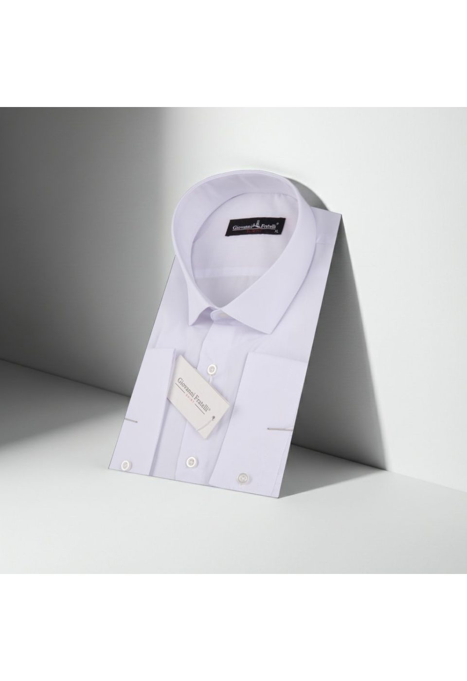Slim Fit Uzun Kol Universal Manşet Düz Renk Erkek Gömlek 3GMK340408BYZ - Giovanni Fratelli