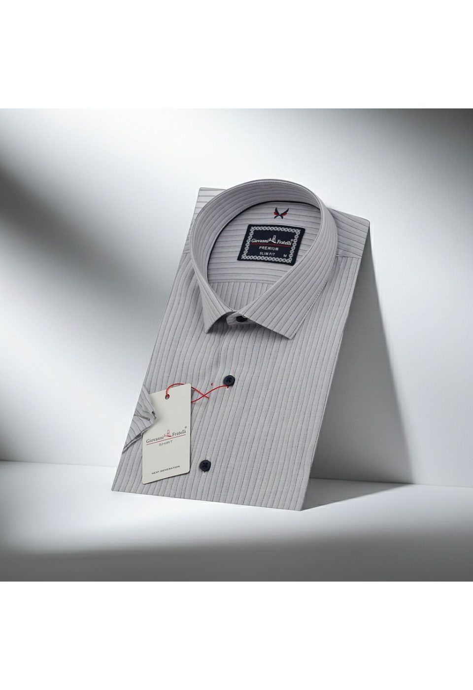 Slim Fit Kısa Kol Desenli Erkek Gömlek 3GMK320414003 - Giovanni Fratelli