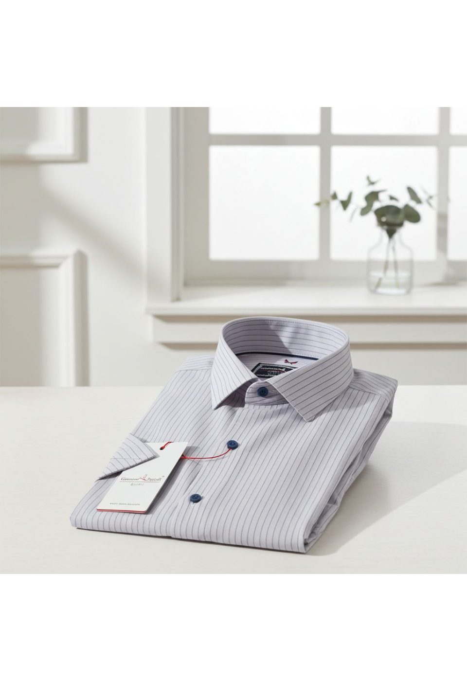 Slim Fit Kısa Kol Desenli Erkek Gömlek 3GMK320414004 - Giovanni Fratelli
