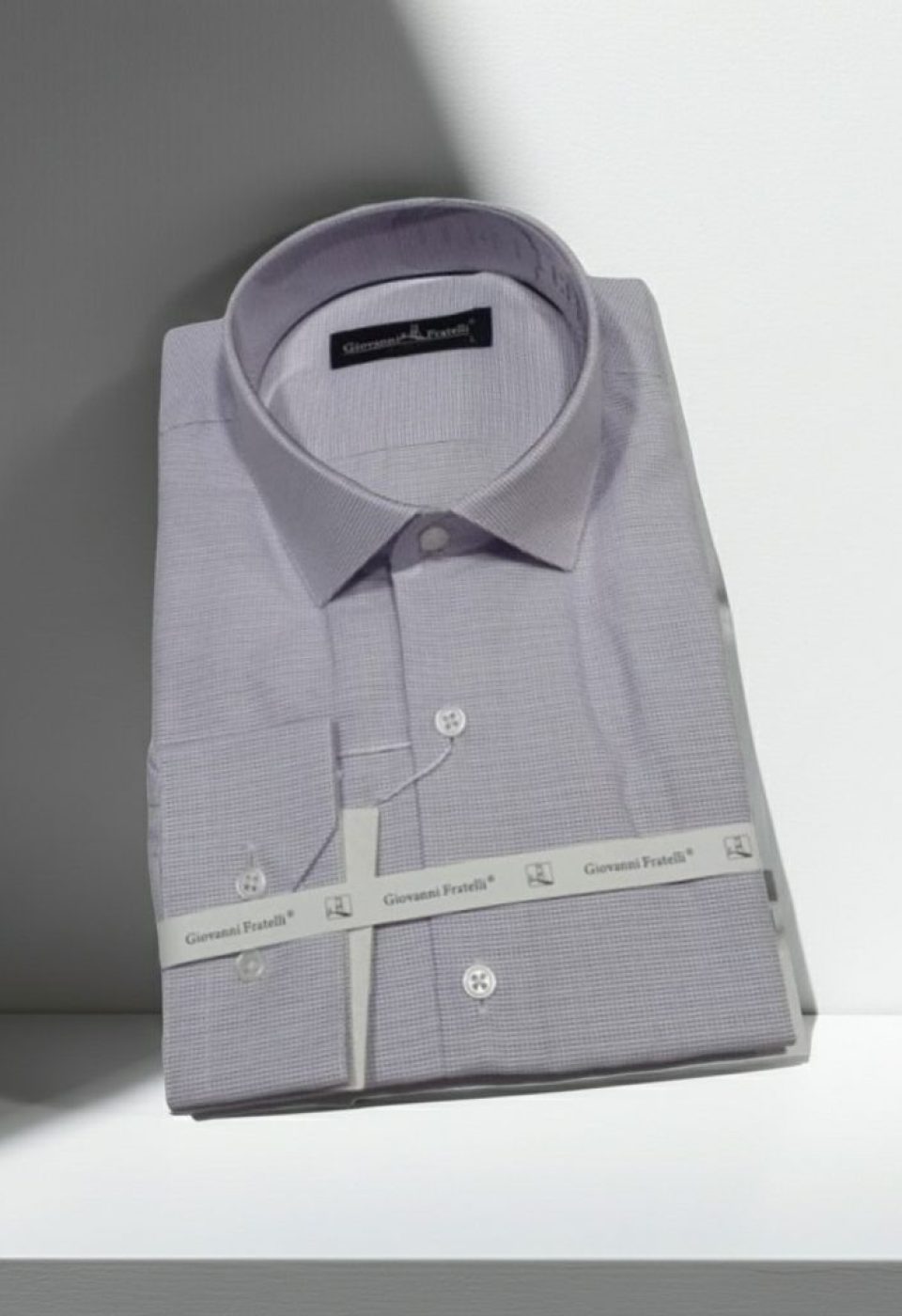 Slim Fit Uzun Kol Desenli Erkek Gömlek 3GMK310416006