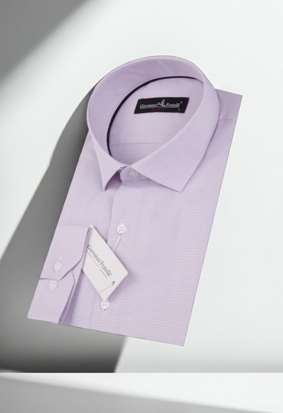 Slim Fit Uzun Kol Desenli Erkek Gömlek 3GMK310416008