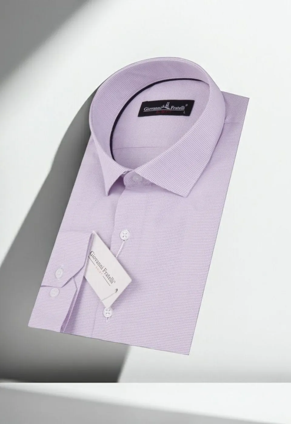 Slim Fit Uzun Kol Desenli Erkek Gömlek 3GMK310416008