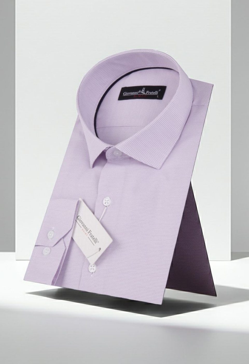 Slim Fit Uzun Kol Desenli Erkek Gömlek 3GMK310416008