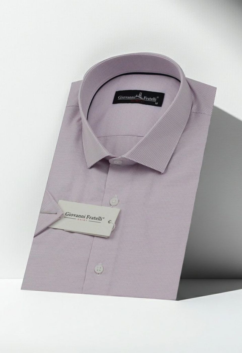 Slim Fit Kısa Kol Desenli Erkek Gömlek 3GMK320416002