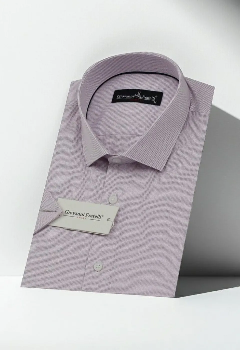 Slim Fit Kısa Kol Desenli Erkek Gömlek 3GMK320416002