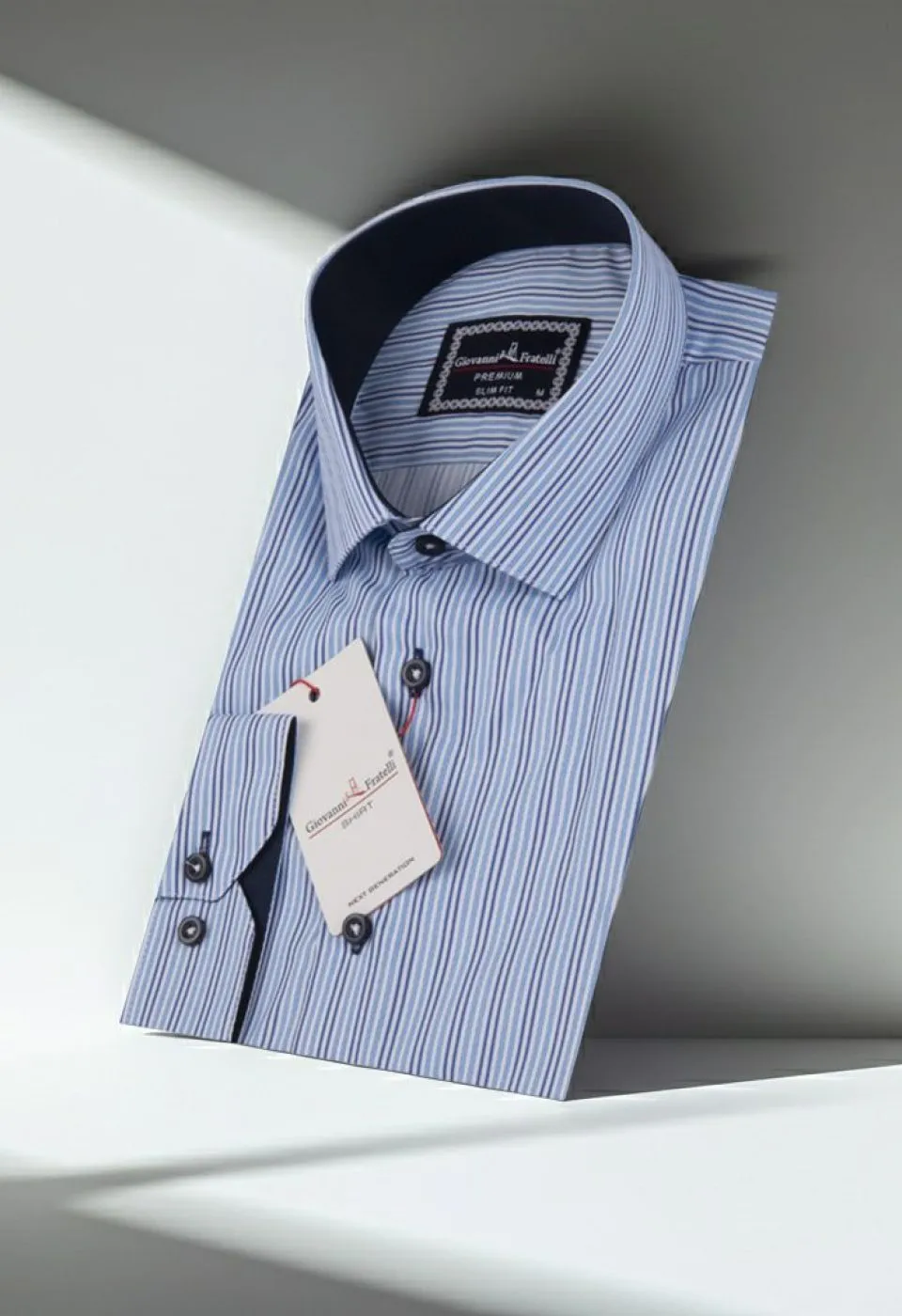 Slim Fit Uzun Kol Desenli Dijital Baskılı Erkek Gömlek 3GMK320422003