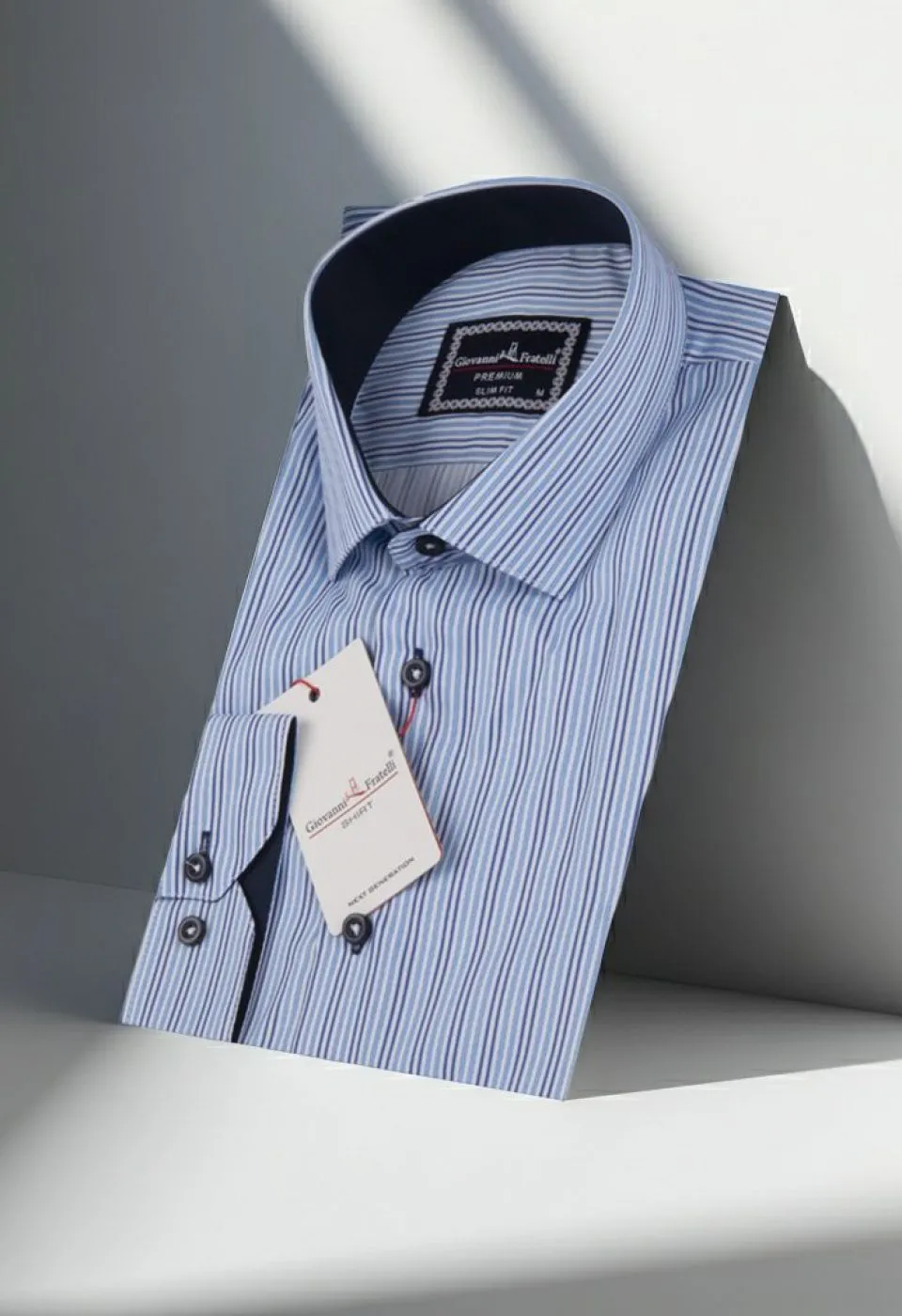 Slim Fit Uzun Kol Desenli Dijital Baskılı Erkek Gömlek 3GMK320422003