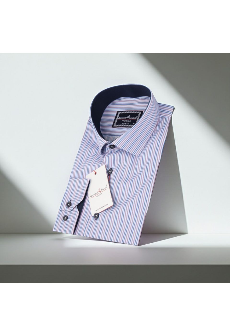 Slim Fit Uzun Kol Desenli Dijital Baskılı Erkek Gömlek 3GMK320422008 - Giovanni Fratelli