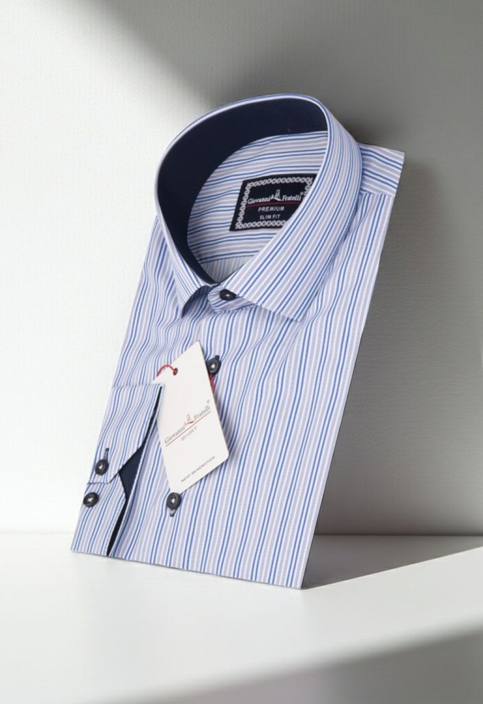 Slim Fit Uzun Kol Desenli Dijital Baskılı Erkek Gömlek 3GMK320422010