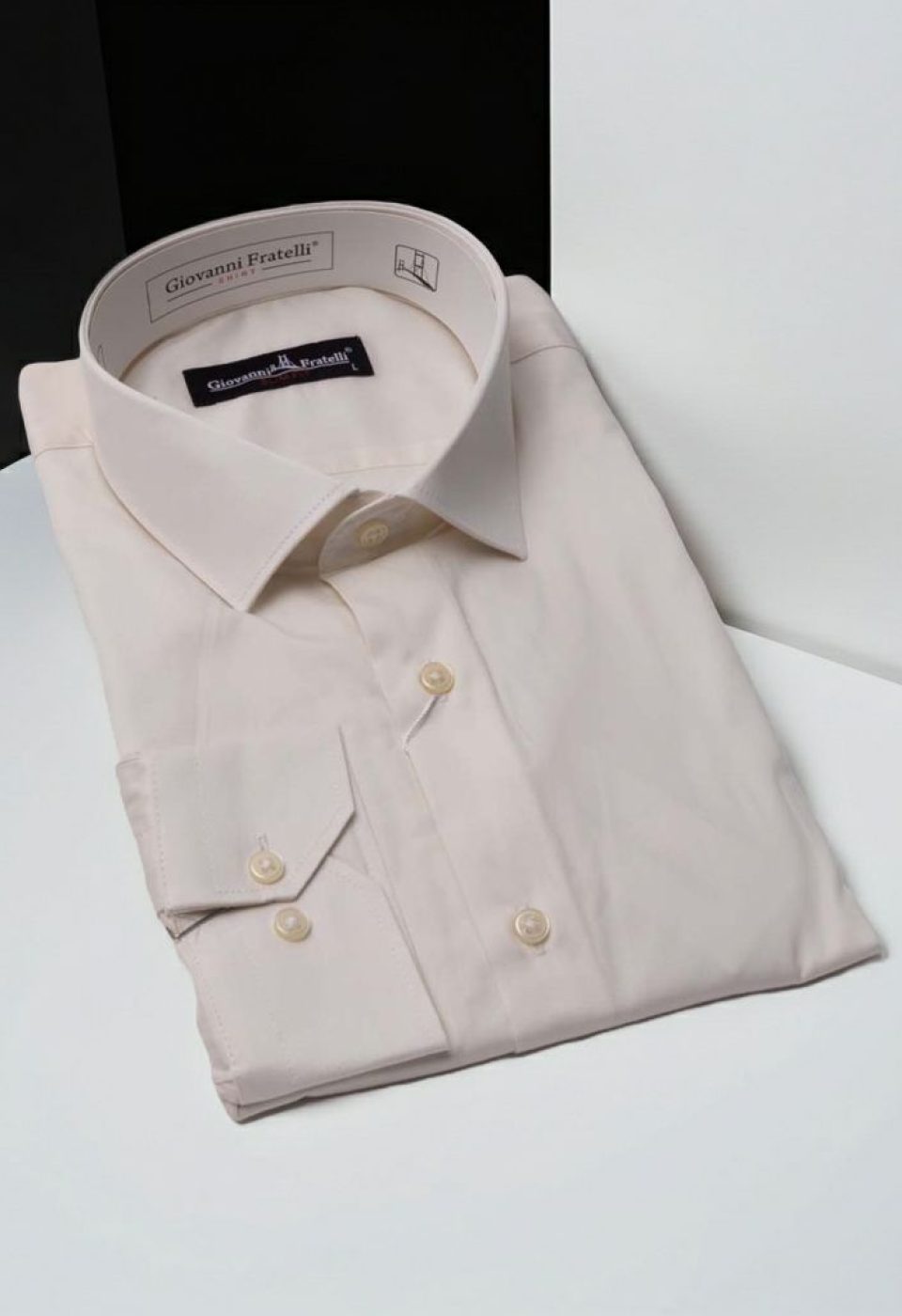 Slim Fit Uzun Kol Düz Renk Saten Erkek Gömlek 3GMK310435002 - Giovanni Fratelli