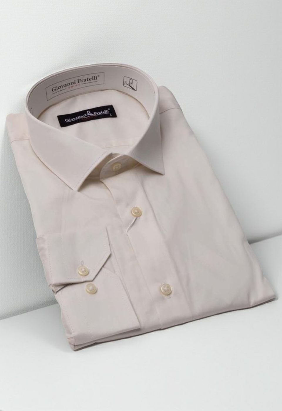 Slim Fit Uzun Kol Düz Renk Saten Erkek Gömlek 3GMK310435002 - Giovanni Fratelli